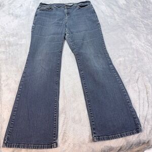 DKNY Soho Jeans Women's Blue‎ Flare Leg Denim Jeans Size 34 x 32